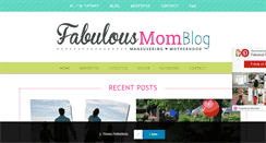 Desktop Screenshot of fabulousmomblog.com