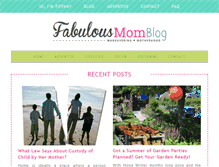 Tablet Screenshot of fabulousmomblog.com